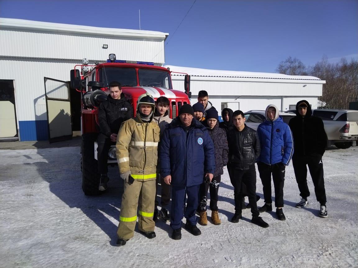 Группы М-23, М-21, Экс-22 посетили КГКУ «ЦОД» пожарный пост села Николаевка